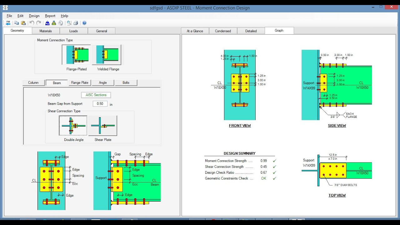 ASDIP Steel v6.0.1.2 结构工程计算软件