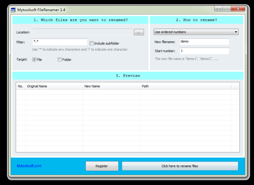 Mytoolsoft File Renamer v1.8.21 批量文件重命名软件