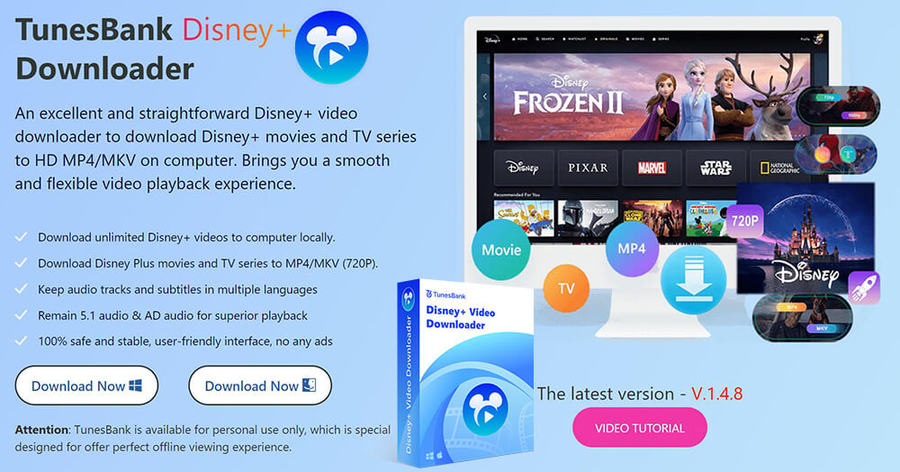 TunesBank Disney+ Downloader v1.5.3 视频下载工具