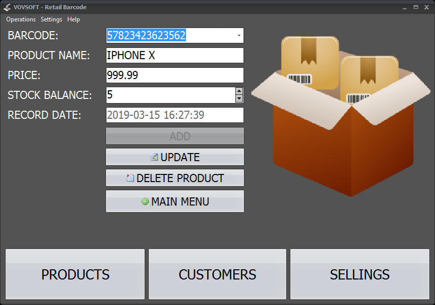 Vovsoft Retail Barcode v5.6.0 跟踪销售情况软件