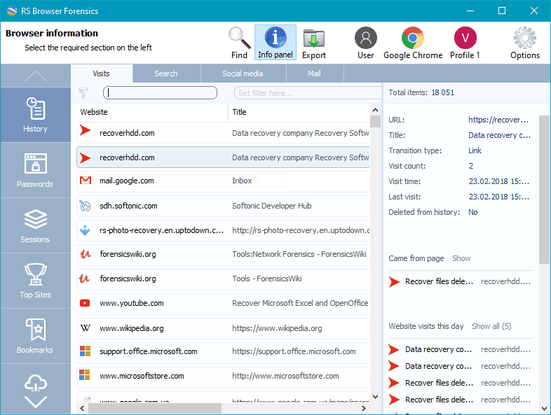 RS Browser Forensics v3.8 浏览活动调查工具