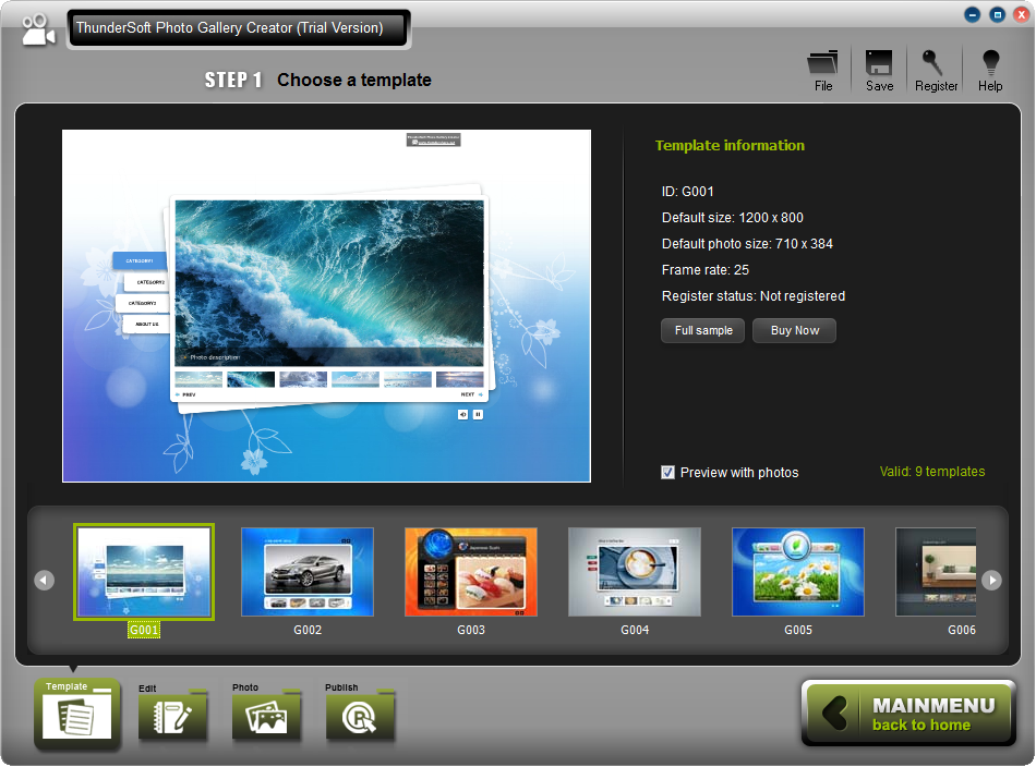 ThunderSoft Photo Gallery Creator v4.3.0 交互式照片画廊创建软件