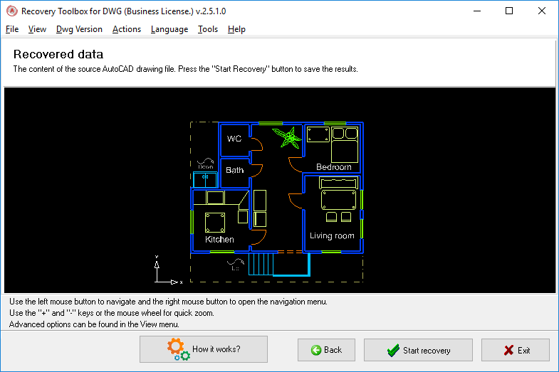 Recovery Toolbox for DWG v2.5.5.0 DWG文件修复工具