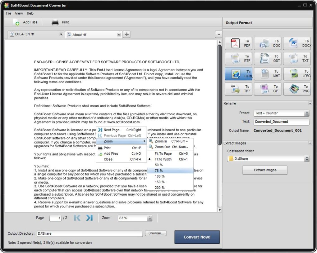 Soft4Boost Document Converter v7.4.7.143 文档查看和转换软件