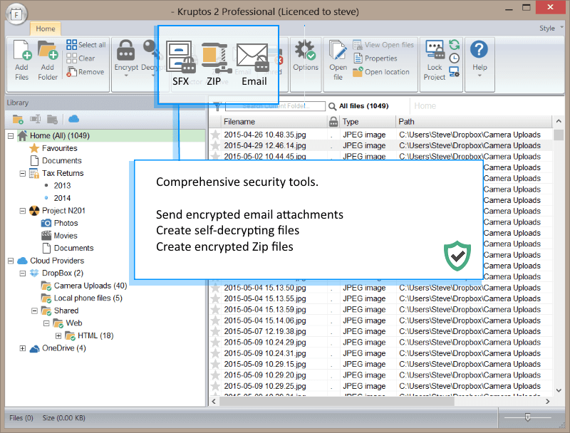 Kruptos 2 Professional v7.0.0.2 锁定和加密文件工具