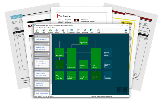 NCH Express Invoice Plus v9.46 创建发票软件