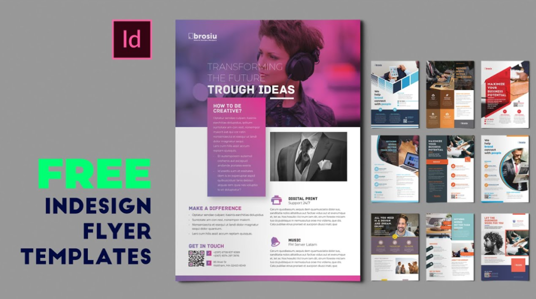 Flyer Design – Flyer Template for Indeisgn 1.0 传单设计模板库