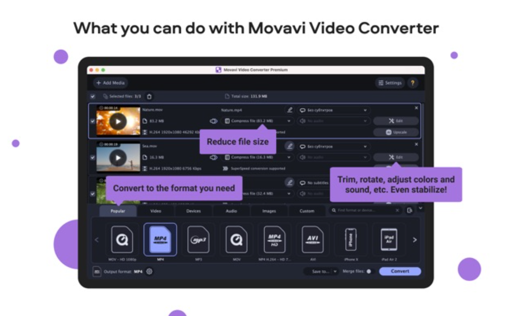 HD Video Converter Movavi for Mac 22.1.1 媒体文件转换器