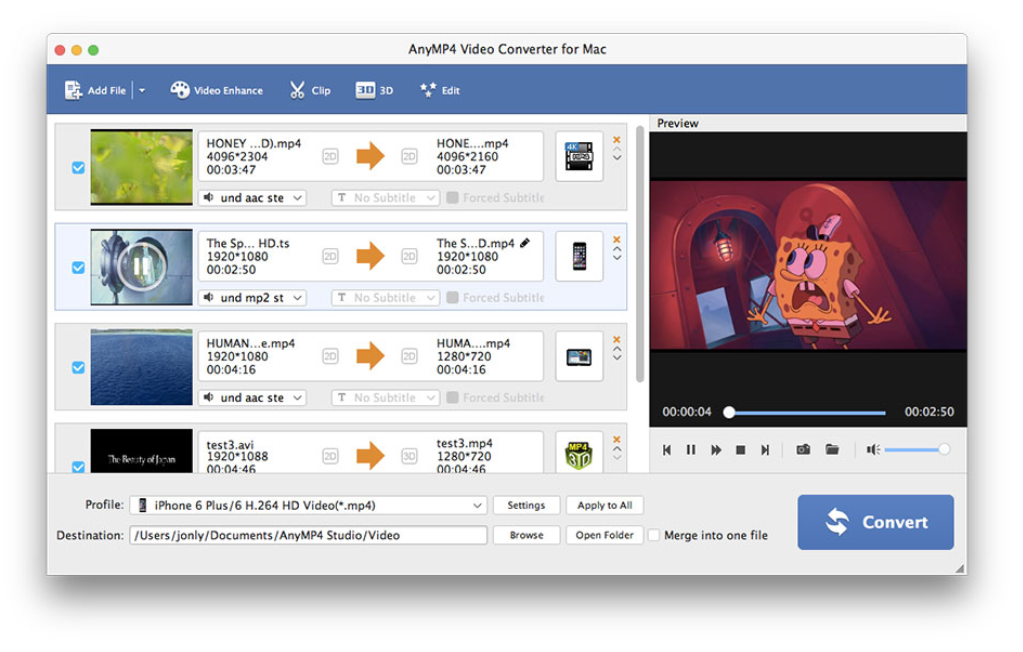 AnyMP4 Mac Video Converter Ultimate for Mac 9.2.68 视频转换格式工具