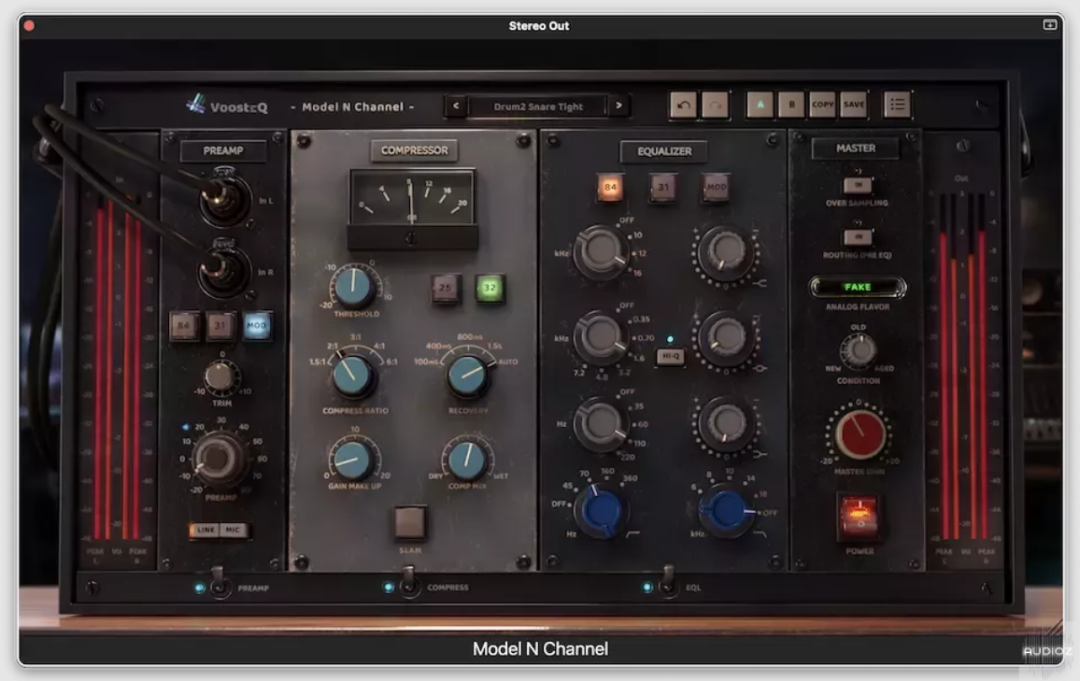 VoosteQ Model N Channel for Mac 1.0.4 前置放大器/压缩/均衡器插件