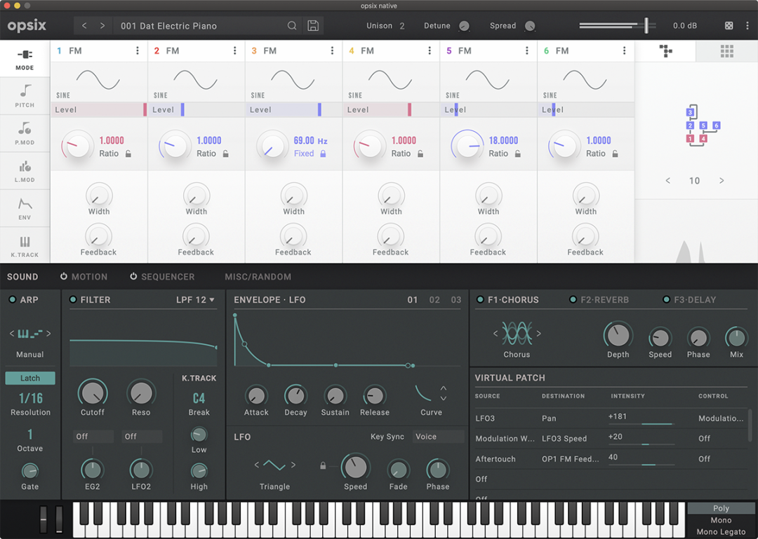 KORG Opsix Native for Mac 1.2.1 数字合成器