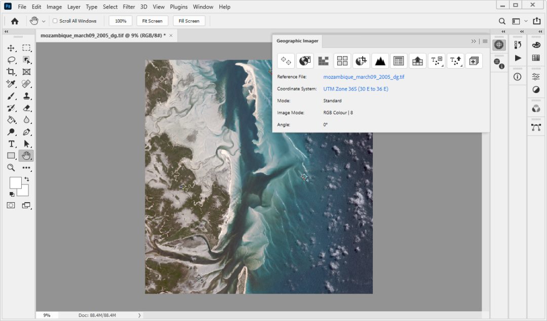 Avenza Geographic Imager for Adobe Photoshop 6.3 地理图像处理PS插件