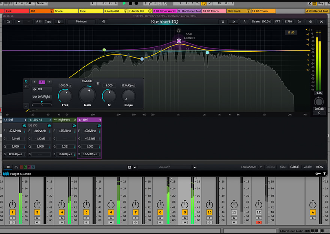 Plugin Alliance TBTECH Kirchhoff-EQ for Mac 1.6.4 终极32波段参数均衡插件