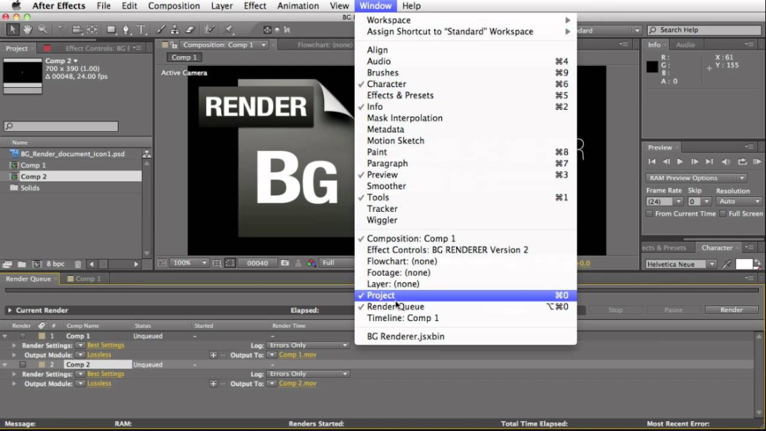 Aescripts BG Renderer MAX for Mac 1.0.24 渲染高质量背景AE插件