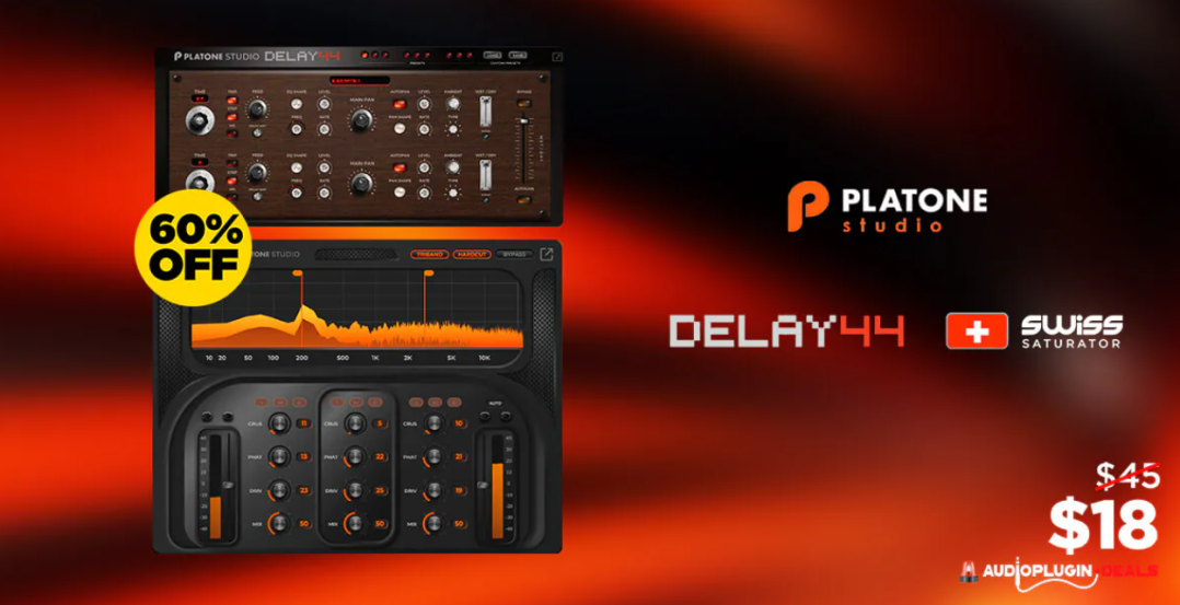 Platone Studio Delay44 for Mac 1.0 多层次延迟效应效果插件