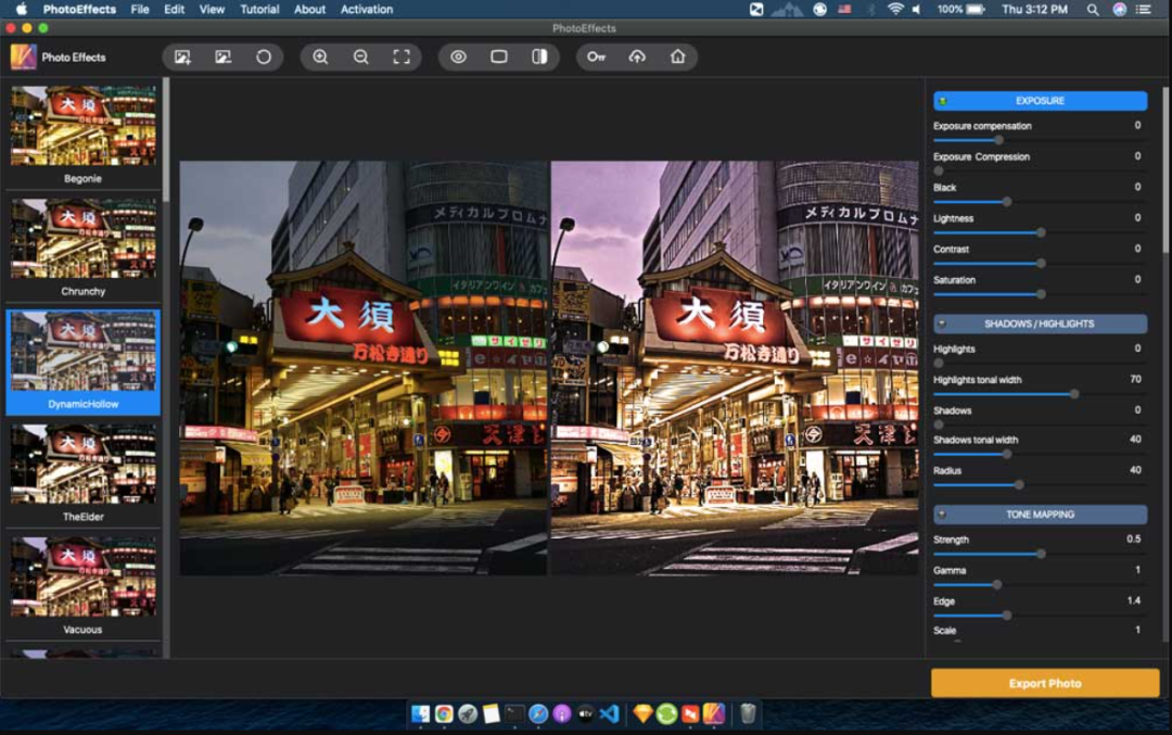 Vertexshare PhotoEffects for Mac 照片特效软件