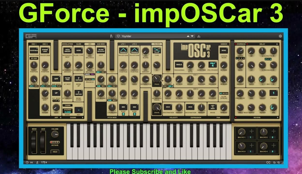 GForce impOSCar 3 v1.0.0 经典合成器插件