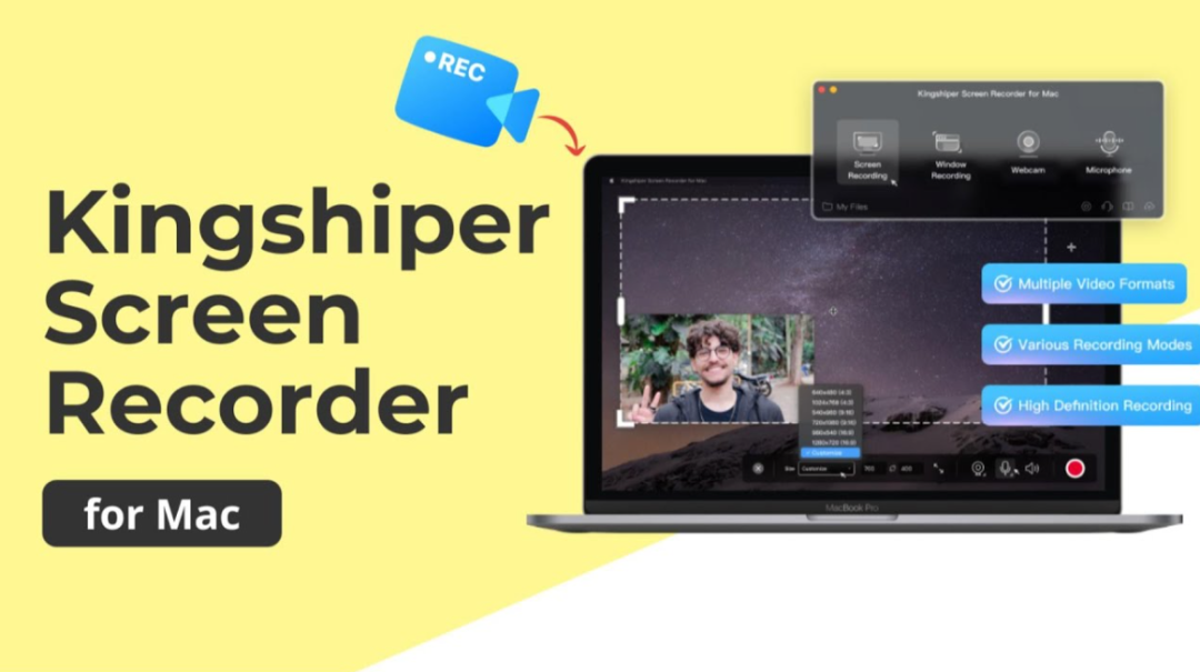 Kingshiper Screen Recorder for Mac 3.0.1 屏幕录制软件