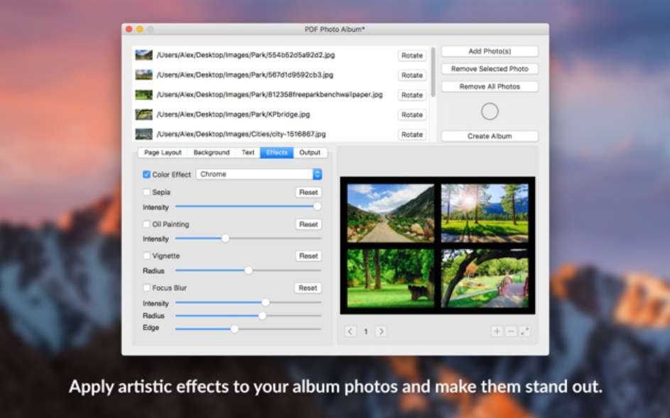 PDF Photo Album for Mac 1.1 照片管理和PDF转换工具
