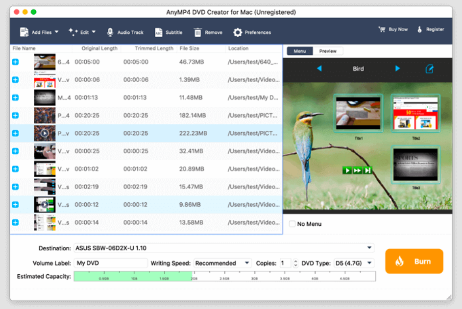 AnyMP4 DVD Creator for Mac 6.2.36 DVD刻录软件
