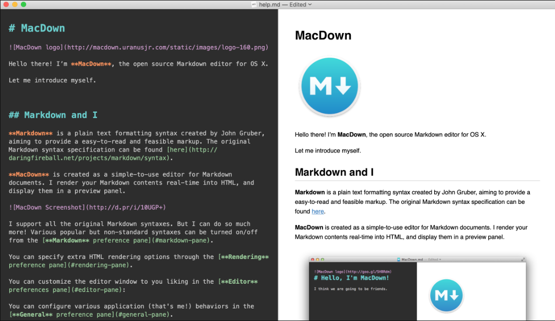 MacDown for Mac 0.7.3 开源 Markdown 编辑器