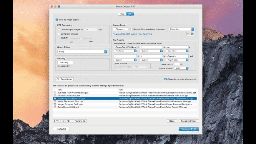 BatchOutput PPT for Mac 2.2.24 PowerPoint文档自动化处理软件