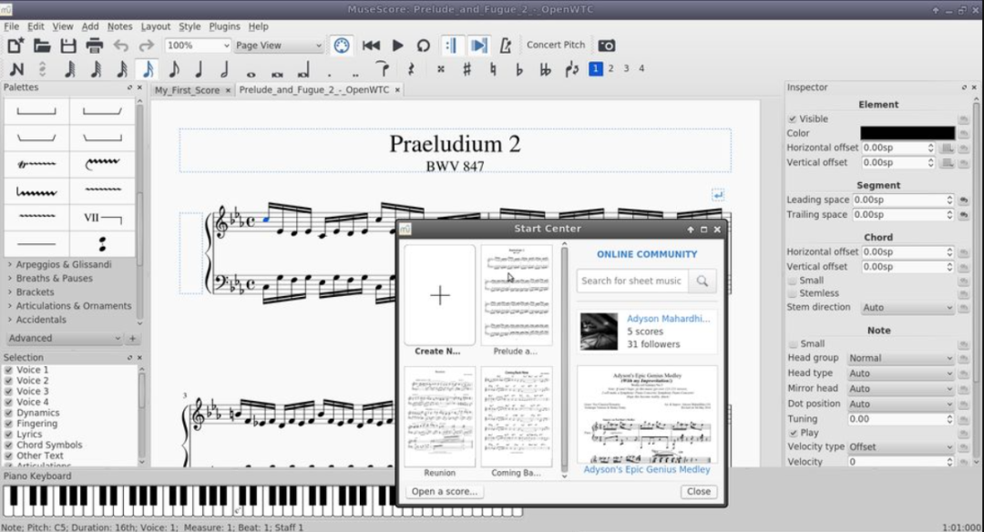 MuseScore for Mac 4.3.2 开源音乐记谱软件