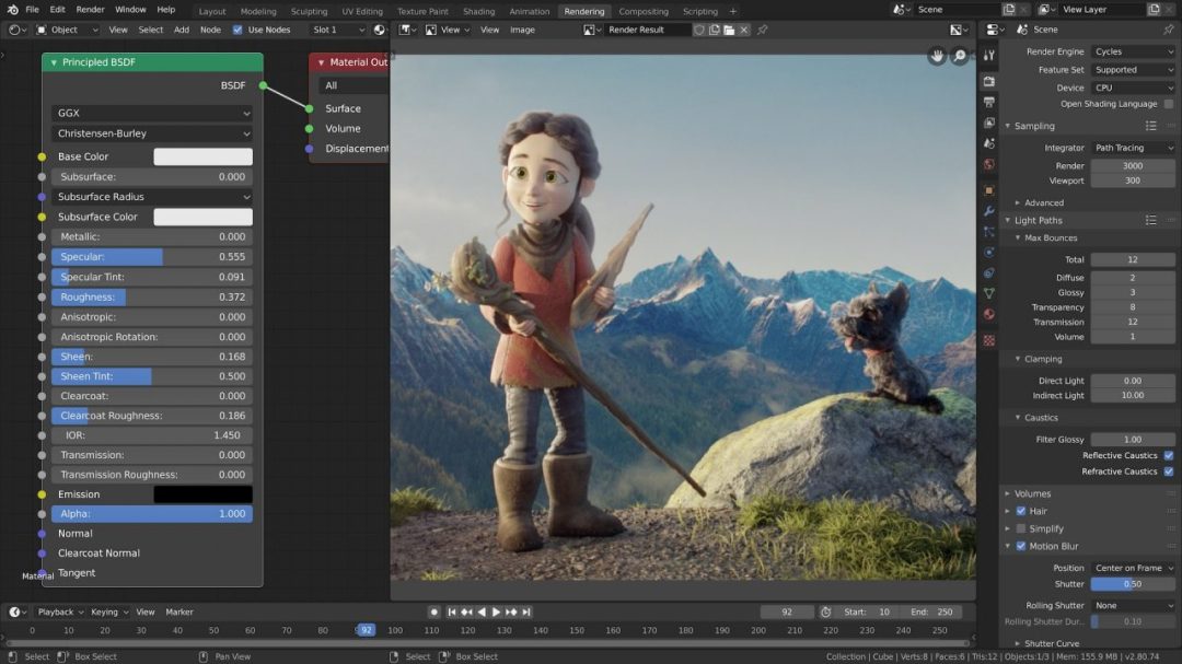 Blender for Mac 4.1.1 开源三维创作软件