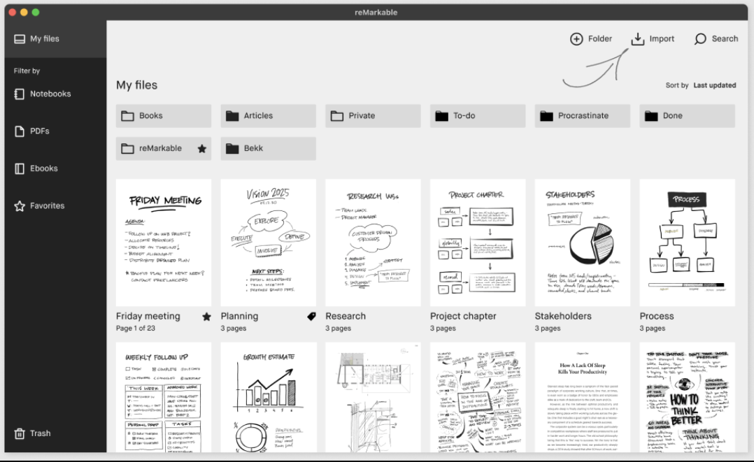 reMarkable desktop for Mac 电子纸平板电脑