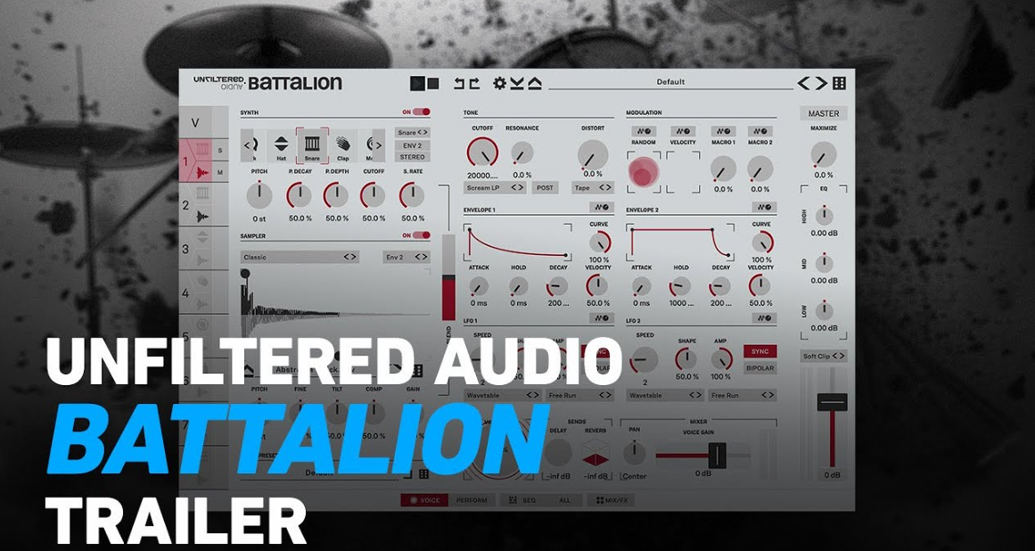 Plugin Alliance Unfiltered Audio Battalion v1.0.4 鼓机合成音频插件