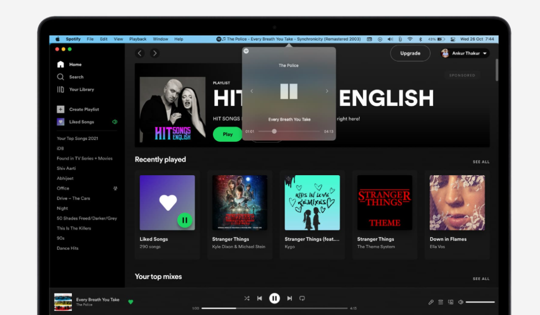 Spotify for Mac 音乐流媒体应用