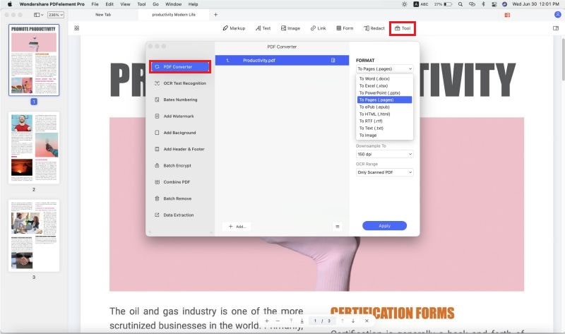 PDF to Pages Converter for Mac 6.2.1 PDF转换工具