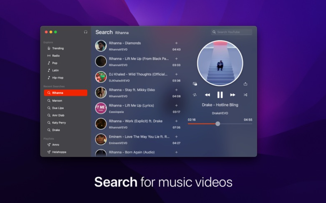 Tuner for YouTube music for Mac 7.2 音乐播放器