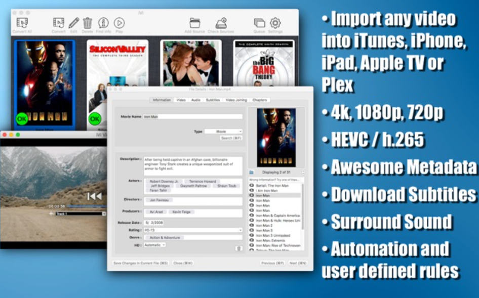 iVI for Mac 4.754 视频转换和管理软件