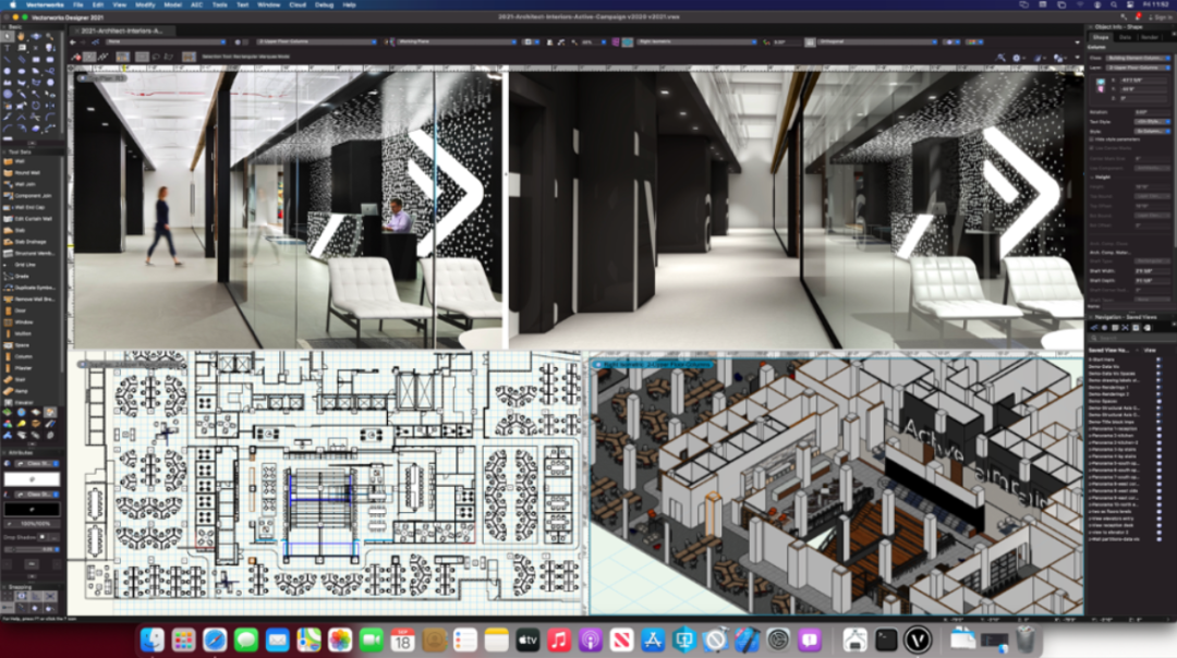 VectorWorks for Mac 2023 SP2 CAD 和 BIM 软件