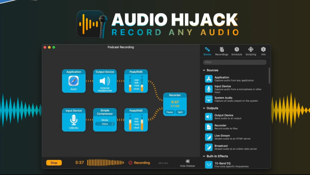 Audio Hijack for Mac 4.4.2 音频录制工具