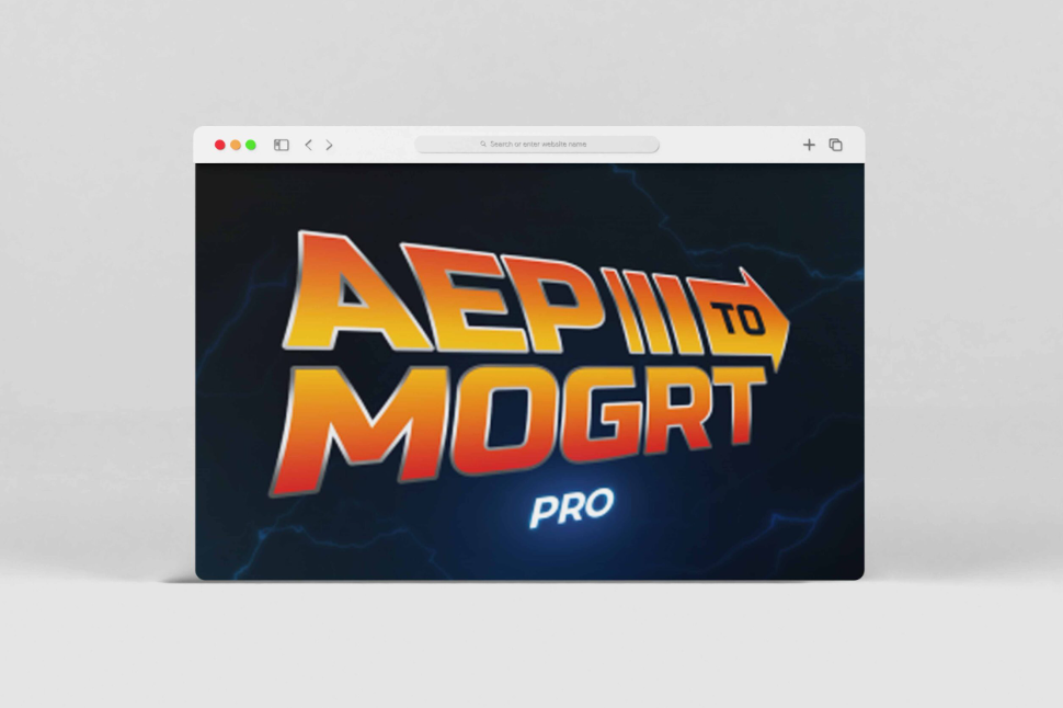 Aescripts Aep to Mogrt Pro for Mac 2.1 项目模板转换AE插件