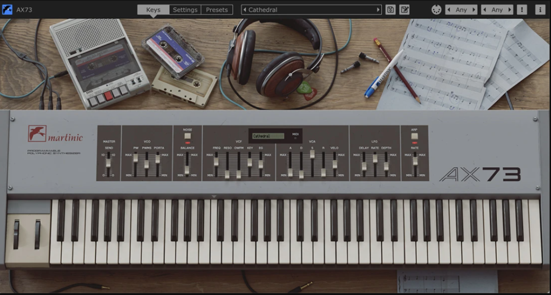 Martinic AX73 for Mac 1.4.1 80年代模拟合成器