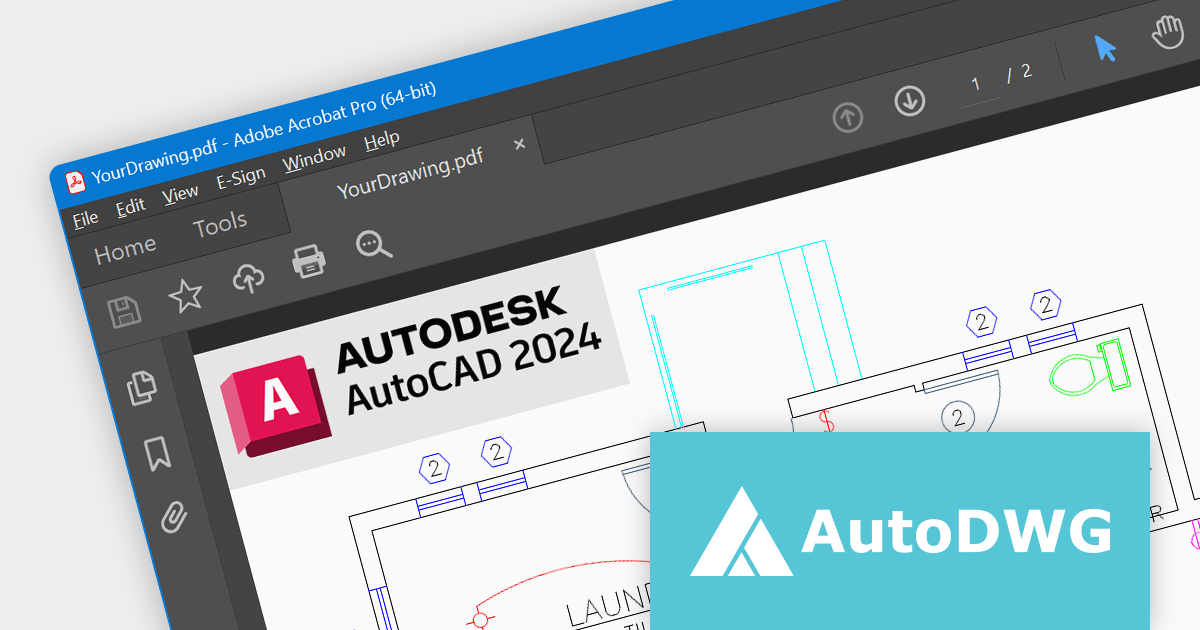 AutoDWG DWG to PDF Converter 2024 6.12 文件批量转换成PDF格式工具