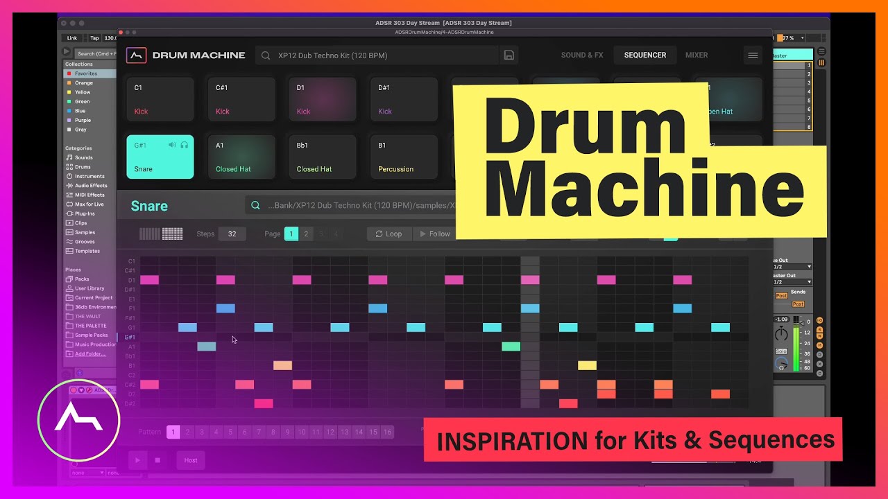 ADSR Drum Machine v1.3.1 虚拟鼓机插件