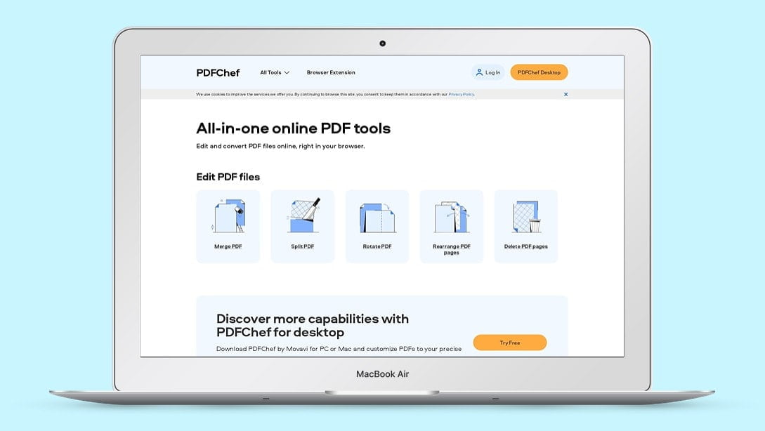 Movavi PDFChef for Mac 2022 v22.2.0 PDF编辑工具