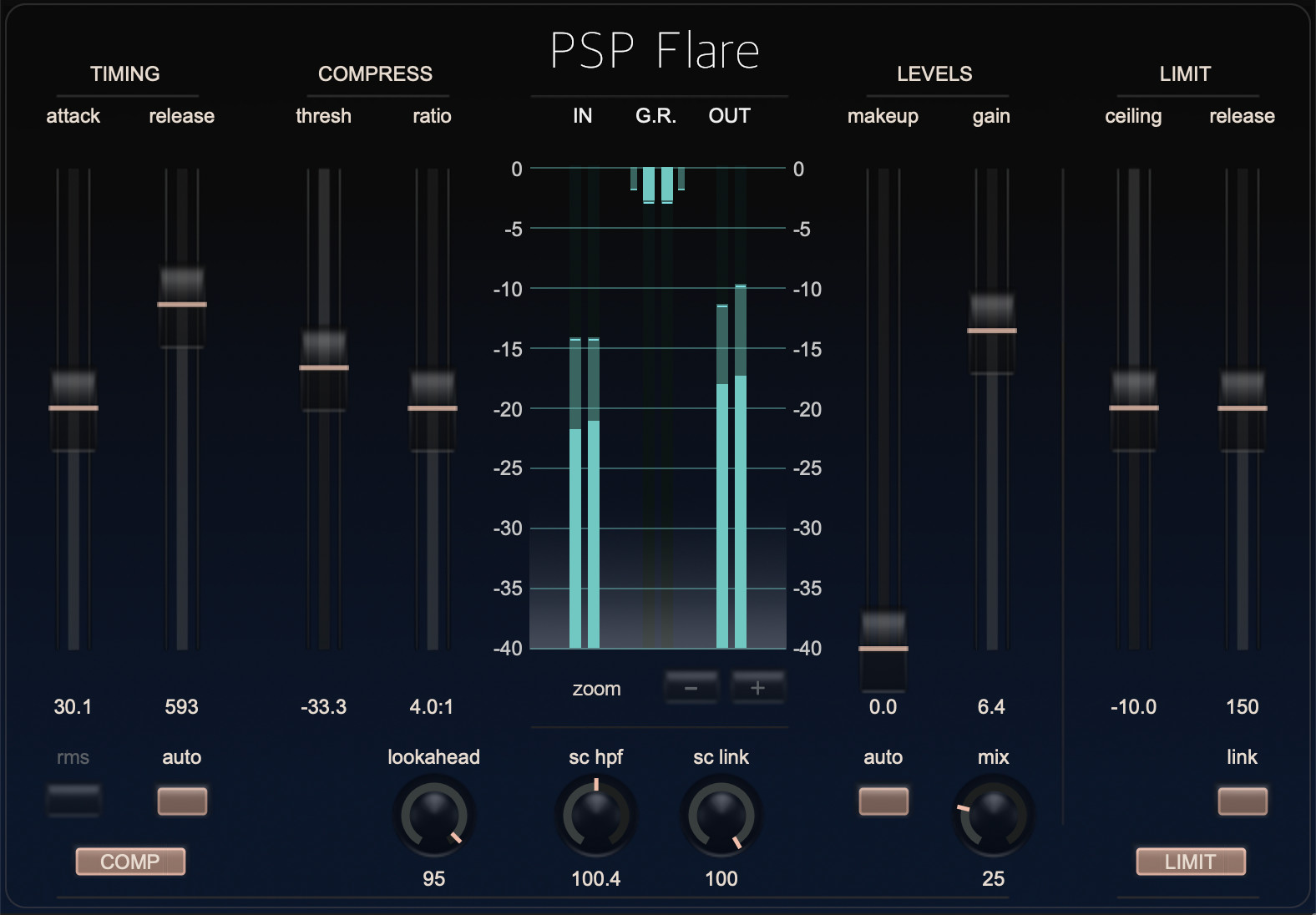 PSPaudioware PSP Flare v1.0.2 心理声学压缩器插件