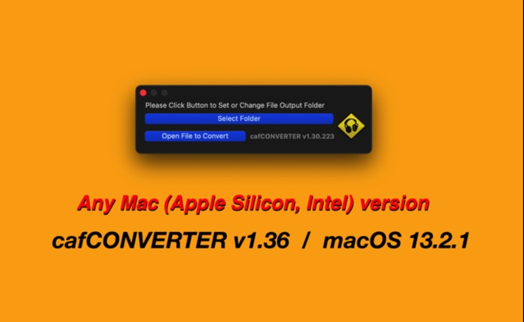 cafCONVERTER for Mac 1.36 音频转换软件