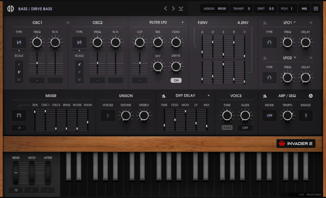 E-Phonic Invader 2 for Mac 1.0.11 8声部和弦合成器