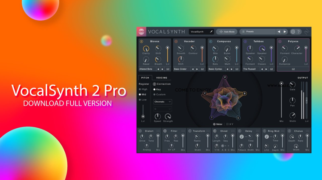 iZotope VocalSynth for Mac 2.6.1 沉浸式声音音频插件