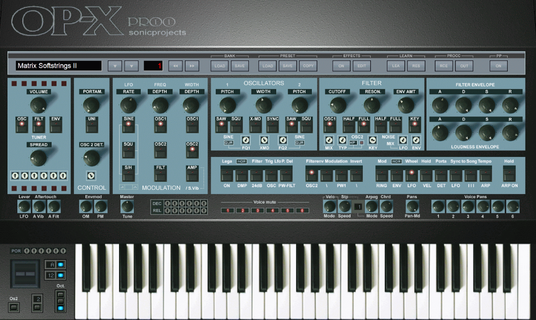 Sonic Projects OP-X PRO-II for Mac 1.3.0 虚拟模拟合成器插件