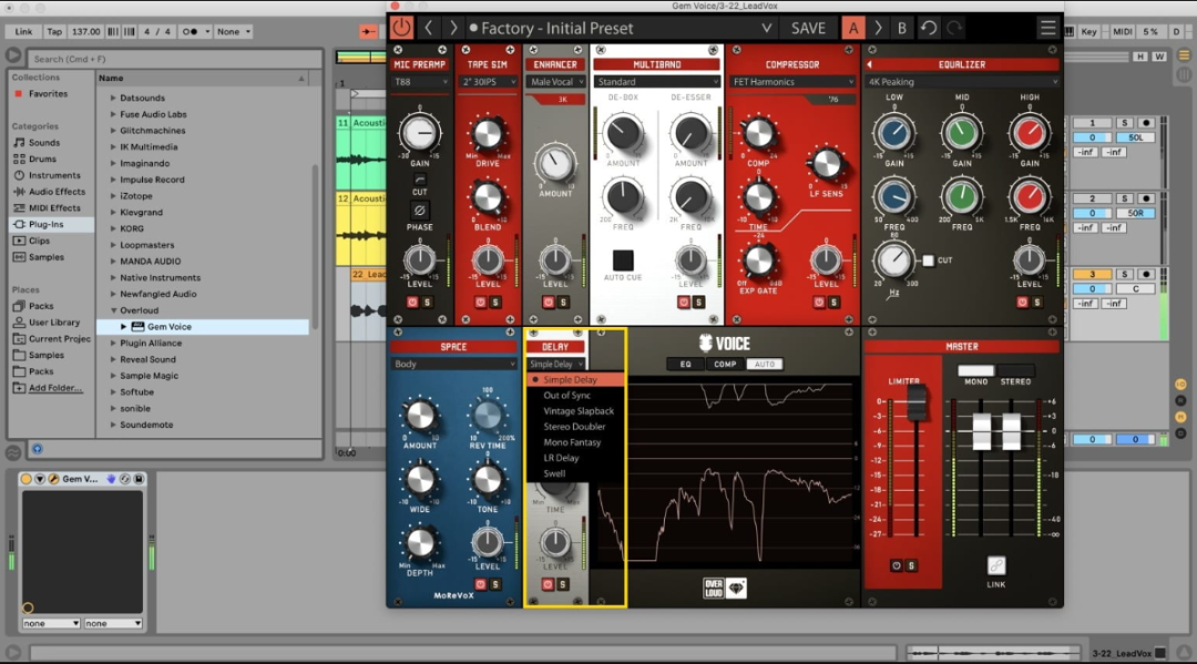 Overloud Gem Voice for Mac 1.0.6 人声处理设计插件