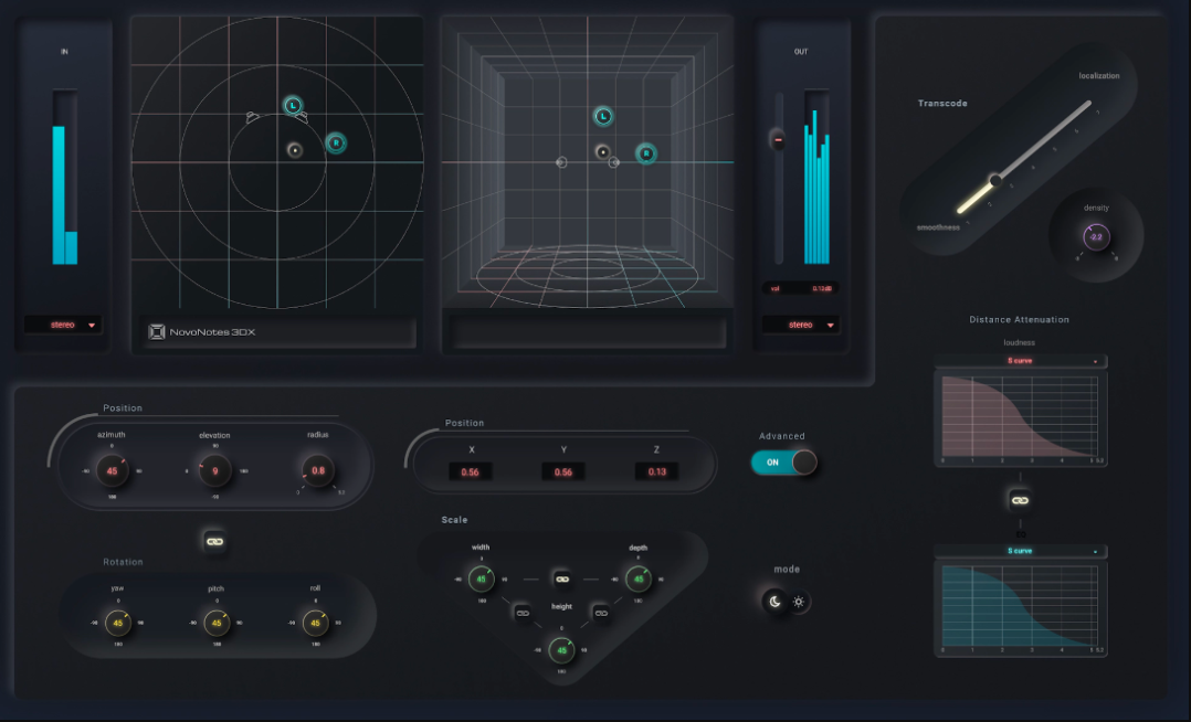 NovoNotes 3DX for Mac 1.5.0 3D平移/双耳和环绕声插件