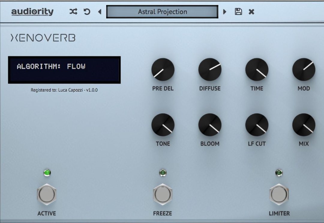 Audiority XenoVerb for Mac 1.4.2 多算法混响插件