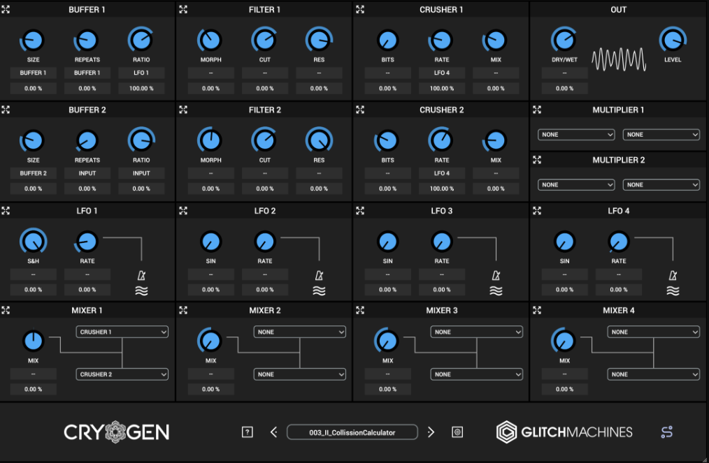 Glitchmachines Cryogen for Mac 1.6.0 模块化缓冲效果插件